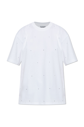 White Loose-fit T-shirt with embroidered logo Michael
